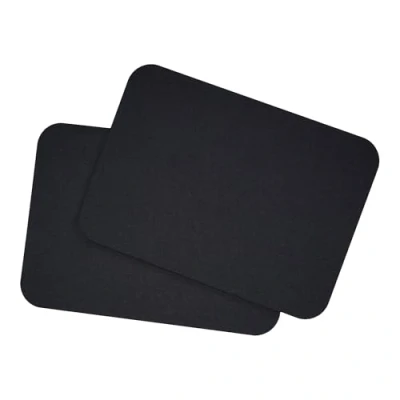 Abbildung von DIN A6 Karten Set Blanko zum Basteln und Selbstgestalten wahlweise mit runden Ecken oder Vintage Kontur 300 g/m² Kraftpapier Graspapier Tonkarton Fotokarton (Schwarz rund, 25 Karten)