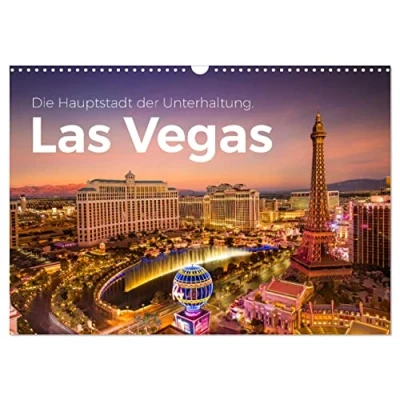 Abbildung von Las Vegas Die Hauptstadt der Unterhaltung. (Wandkalender 2025 DIN A3 quer), CALVENDO Monatskalender
