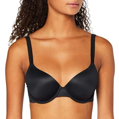 Abbildung von Calvin Klein Liquid Touch Tshirt BH, Damen, Größe: 80B, Black