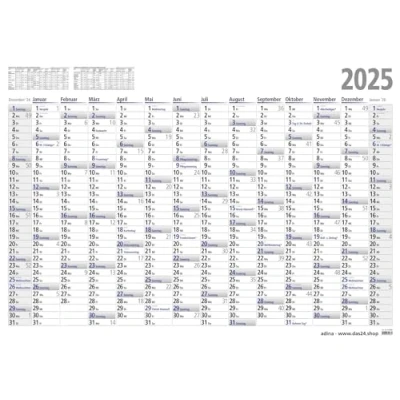 Abbildung von ADINA Plakatkalender 2025 Wandkalender A0 119x84cm Lieferung: gefaltet
