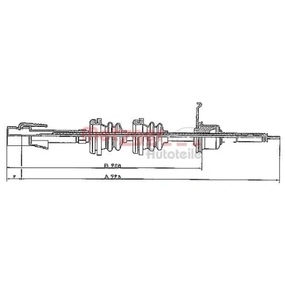 Abbildung von METZGER S 31024 Tachowelle 1000 COFLE VOLKSWAGEN: GOLF 2