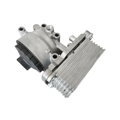 Abbildung von VEMO V25 60 3035 Ölkühler mit Ölfiltergehäuse Filter FORD: Transit Mk5 Kastenwagen, Bus, MONDEO 3 Kombi, LAND ROVER: Defender Pickup