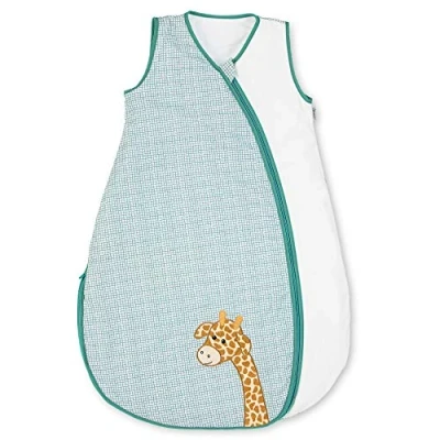 Abbildung von Sterntaler Sommer Schlafsack Kuschelzoo für Kleinkinder, Reißverschluss, Größe: 70, Weiß/Grün