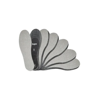 Abbildung von Kaps 6 PACK ANTI Odour SHOE Insoles CUT TO FIT Schuhsohle/Fußbett, Größe: One Size, Grey Schuhe
