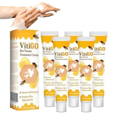 Abbildung von Fivfivgo Beevenom Vitiligo Behandlungscreme, Bienengift Behandlung für Vitiligo, Behandlungscreme alle Hauttypen, (5pcs)