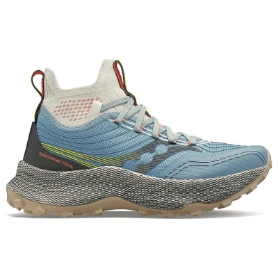 Abbildung von Saucony Endorphin Trail Mid Damen Laufschuhe Gr. 41 Blau