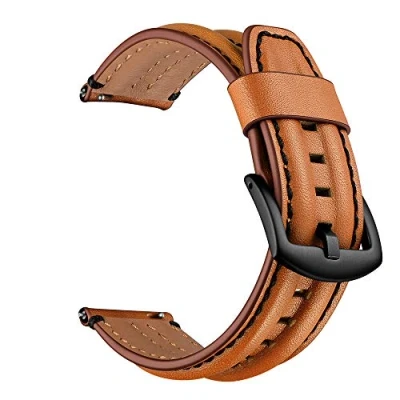 Abbildung von System S Armband flexibel aus Silikon 20mm für Samsung Galaxy Watch 4 Smartwatch Braun