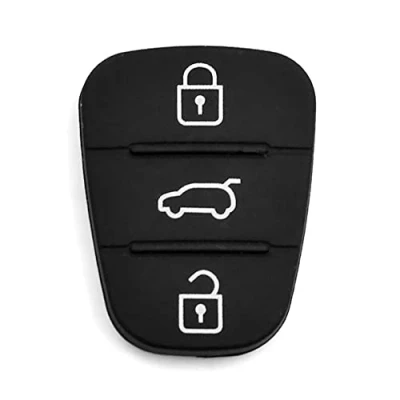 Abbildung von sourcing map Autoschlüssel Gehäuse 3 Tasten Gummi der Fernbedienung Schlüsselhülle Hülle Schlüsselgehäuse für Hyundai