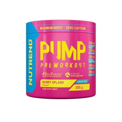 Abbildung von NUTREND Pump Berry Splash 225 g Anabolisator und Stimulans vor dem Training