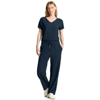 Abbildung von Cecil MIT Struktur Jumpsuit, Damen, Größe: Mx28, Blau