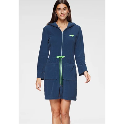 Abbildung von KangaROOS Damenbademantel &quot;Kira&quot;, (1 St.), mit Bindekordel, kurz, Bademäntel für Damen, XS 3XL