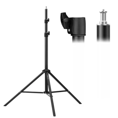 Abbildung von K&amp;F Concept Fotografie Lichtstativ, 280CM Metal Light Stand für Studio Fotographie, Reflektor, Blitz &amp; Video, einstell Beleuchtungstativ hoch mit Universal 1/4&quot; Srew