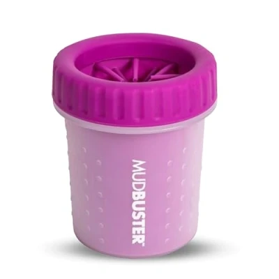 Abbildung von Dexas MudBuster Hundepfotenreiniger, tragbar, Small, fuchsia