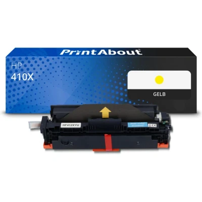 Abbildung von Toner kompatibel mit HP 410X (CF412X) Gelb Hohe Kapazität