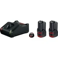 Abbildung von Bosch Professional Akku Starter Set &quot;GAL 12V 40 / GBA 3.0Ah&quot;, 2 Akkus, inkl. Ladegerät