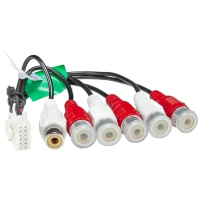 Abbildung von tomzz Audio RCA Cinch Vorverstärker Adapter passt für Pioneer DEH P AVH Geräten KFZ