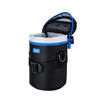 Abbildung von JJC DLP 3II Wasserabweisend Deluxe Objektiv Tasche mit Schultergurt passt Größe unten 80 x 170 mm
