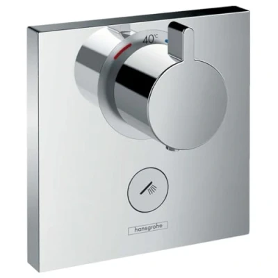 Abbildung von hansgrohe Brausethermostat &quot;ShowerSelect&quot;, HighFlow Unterputz für 1 Funktion und einen zusätzlichen Abgang, chrom