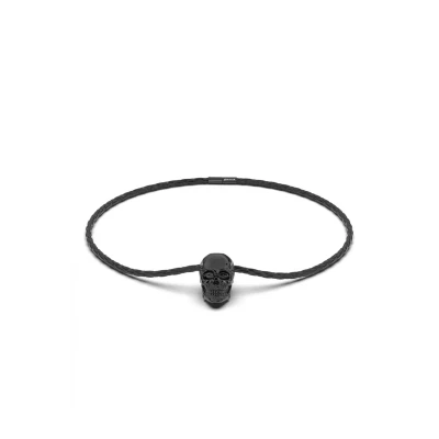 Abbildung von Serasar Skull Halskette, Herren, Größe: 50, Schwarz