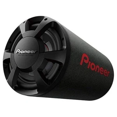Abbildung von Pioneer TS WX306T Bassreflex Subwoofer im Röhrengehäuse, Bassröhre mit 1300 W Maximalleistung, 30 cm/12&quot;, schwarz, IMPP Membran, Eingangsnennleistung 350