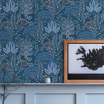 Abbildung von living walls Vliestapete &quot;Famous Garden Blumen Tapete Mustertapete Blümchen Blume&quot;, matt, floral für Schlafzimmer Küche Wohnzimmer Design