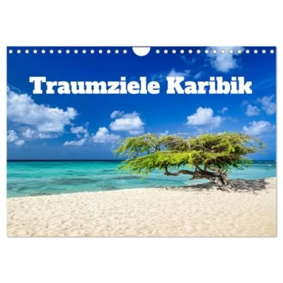 Abbildung von Traumziele Karibik (Wandkalender 2025 DIN A4 quer), CALVENDO Monatskalender