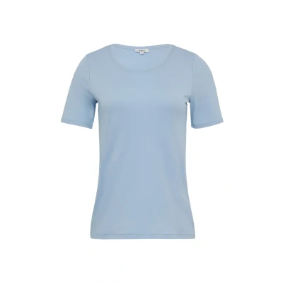 Abbildung von T Shirt aus Interlockjersey im Slim Fit hellblau 46