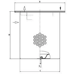 Abbildung von MANN FILTER CU 60 170 Innenraumfilter Partikelfilter 600 110 56