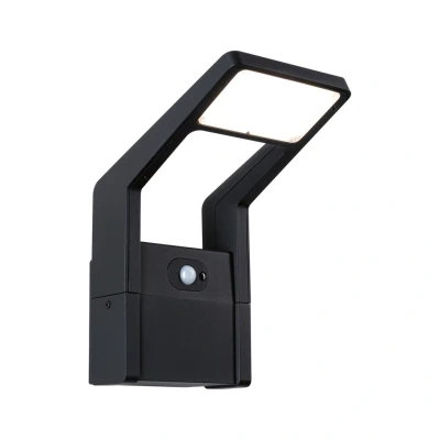 Abbildung von Paulmann 948.59 LED Außenwandleuchte Juntea Bewegungsmelder IP44 140x217mm 3000K 11W 900lm 230V Anthrazit Aluminium