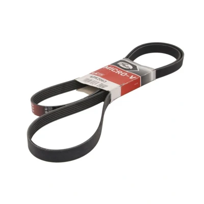 Abbildung von GATES 6PK2063 Keilrippenriemen 2063 6 Polyester, EPDM (Ethylen Propylen Dien Kautschuk) RoadMax Value Line BMW: X3, 3 Limousine, Touring