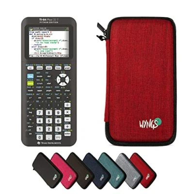 Abbildung von CALCUSO Sparpaket Rot mit Grafikrechner TI 84 Plus CE T Python Edition