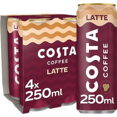 Abbildung von Costa Coffee Latte 4 x 250 ml