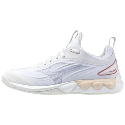 Abbildung von Mizuno WAVE Luminous 3 Volleyballschuh, Damen, Größe: 40.5, White/aleutian/cloud pink Schuhe