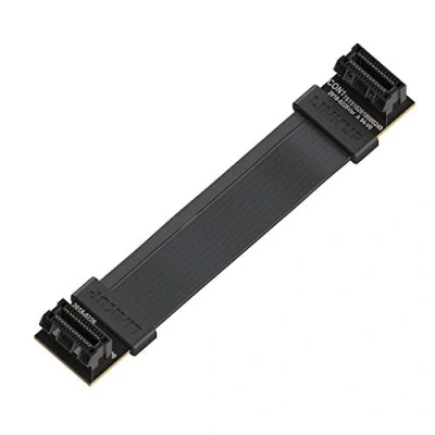Abbildung von LINKUP Flexible SLI Bridge GPU Cable Extreme High Speed Technology Premium Shielding 85 ohm Design for NVIDIA GPUs Graphic Cards┃NOT Compatible with AMD or RTX 2000/3000 [8cm]