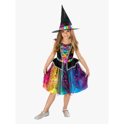 Abbildung von Barbie Pretty Witch Kostüm mit Hut, 3 4 Jahre