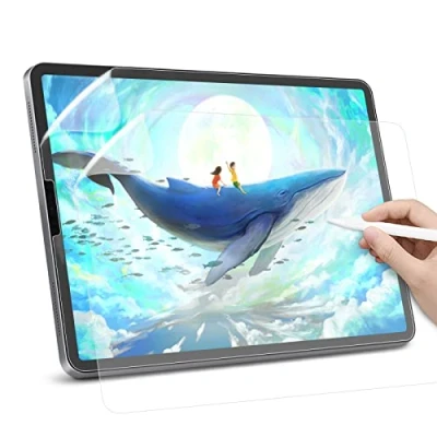 Abbildung von TIKSSO 2 Stück Papier Matte Schutzfolie Kompatibel mit iPad Air 5 Generation (2022),iPad Pro 11 Zoll (2022,2021,2020) &amp; 4 10,9 (2020), Blendfreiem zum Zeichnen, Schreiben.