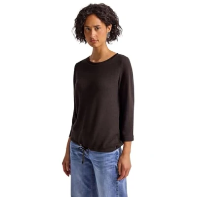 Abbildung von Street One Stricklook Strickpullover, Damen, Größe: 40, Braun