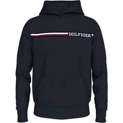 Abbildung von Tommy Hilfiger Stripe Hoody Kapuzenpullover, Herren, Größe: XXL, Desert sky