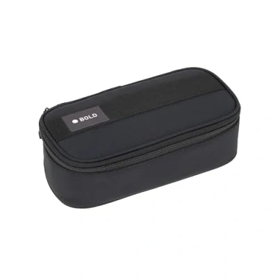 Abbildung von LÄSSIG Schreibgeräteetui Spacy Bold, black, aus recyceltem Material