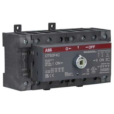 Abbildung von Umschalter 63A 1 0 2 4 polig OT63F4C
