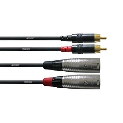 Abbildung von CORDIAL Kabel AUDIO doppelt XLR male/Rca 1,5 m Essentials RCA