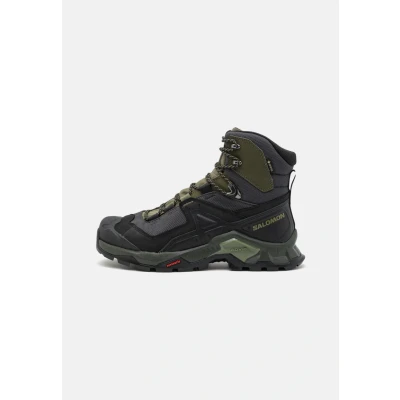 Abbildung von Salomon Quest GTX Hikingschuh, Herren, Größe: 47 1/3, Black/deep lichen green/olive night Schuhe