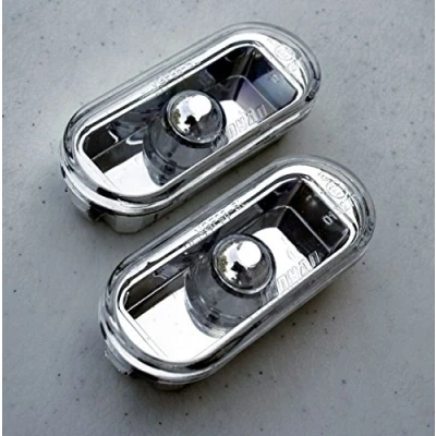 Abbildung von goingfast Seitenblinker Klar Chrom Oval Links+Rechts Set Eintragungsfrei