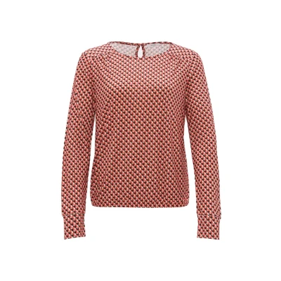 Abbildung von Opus Sutha Abstract Bluse, Damen, Größe: 42, Sweet red