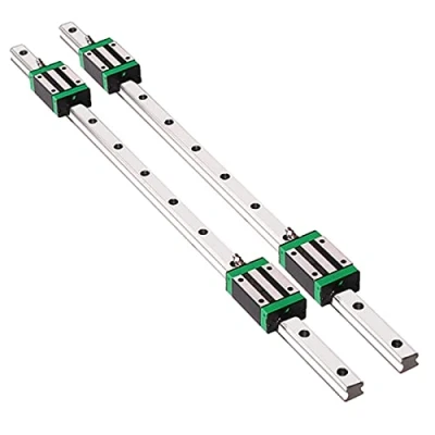 Abbildung von GooEquip Linearführung 2 Stücke HGR20 800mm Linearschiene mit 4PCS Gleitblock für 3D Drucker, CNC Maschine, Elektrische Geräte, Medizinische Maschinen