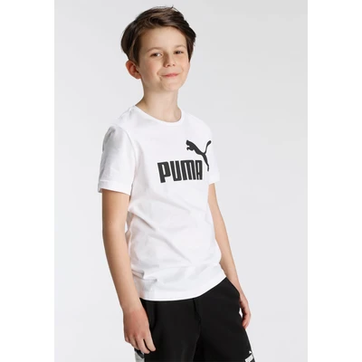 Abbildung von Puma LOGO TEE Unisex Tshirt print für Kinder, Größe: 128, white