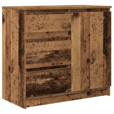 Abbildung von vidaXL Sideboard mit Schublade Altholz Optik 71x35x65 cm Holzwerkstoff