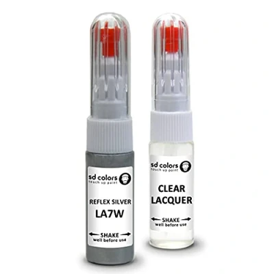 Abbildung von SD COLORS Reparatur Set für Lackstifte, Reparaturset, 20 ML, Kratzer und Chips, silberfarben