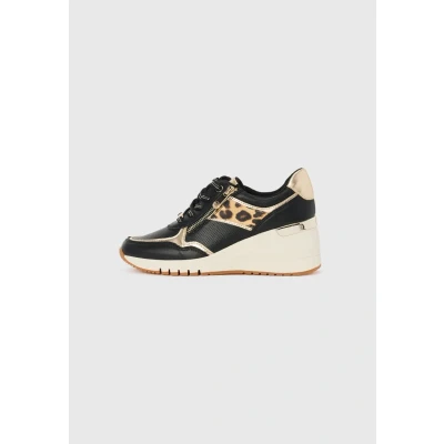Abbildung von Marco Tozzi Sneaker low, Damen, Größe: 42, Black/leo Schuhe
