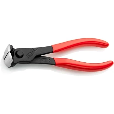 Abbildung von KNIPEX Vornschneider mit Kunststoff überzogen schwarz atramentiert 160 mm 68 01